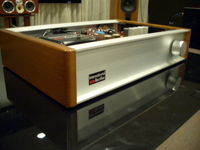 The slanting part of original audio amplifier